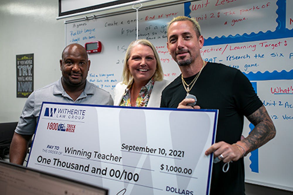 Witherite Law Group To Award $30,000 To Sixty Atlanta Area Teachers To Help Meet The Needs Of Local Classrooms