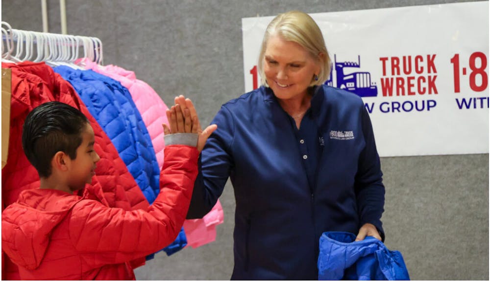 More than 200 families turn out for “Coats for Kids” event