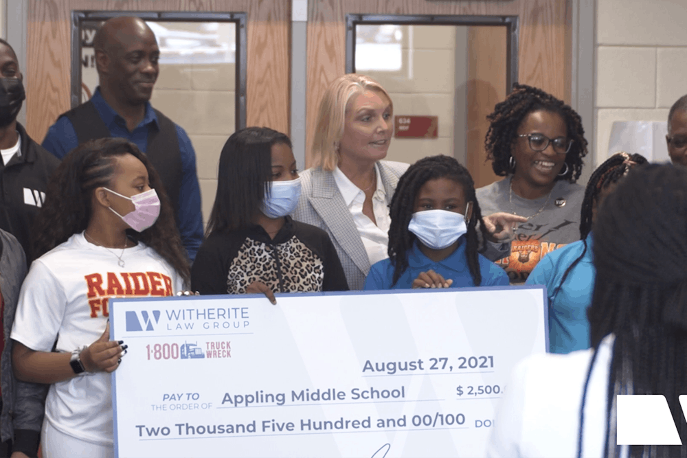 Two Bibb County Schools Receive $2,500 Donation from Witherite Law Group