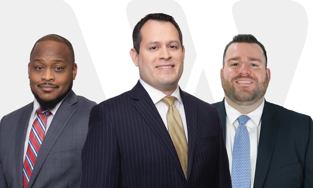 Witherite Law Group Attorneys Nicholas Coward, Victor Rodriguez, and Christopher Mallou