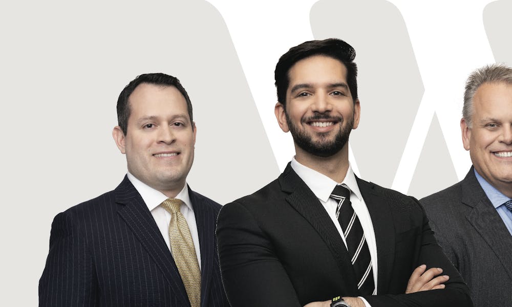 Witherite Attorneys Victor Rodriguez, Jibraeel Zaidi, and John Nohinek