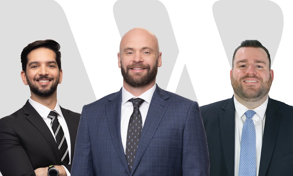 Witherite Law Group Attorneys Jibraeel “Jib” Zaidi, Rob Loar, and Christopher Mallou