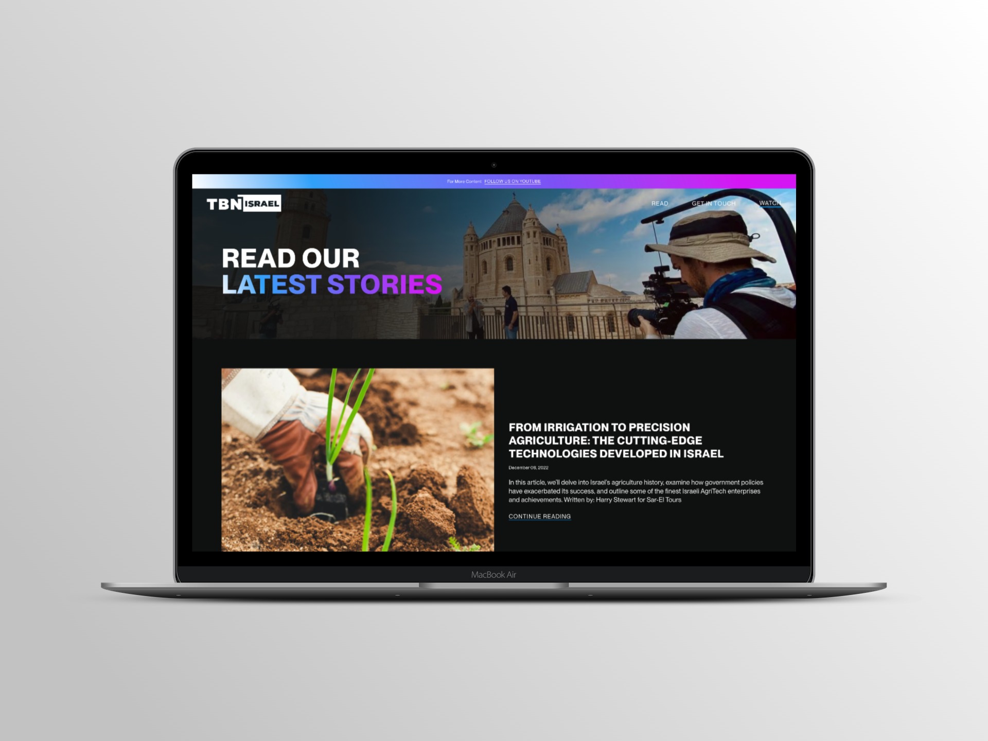 TBN Israel Blog Overview Page