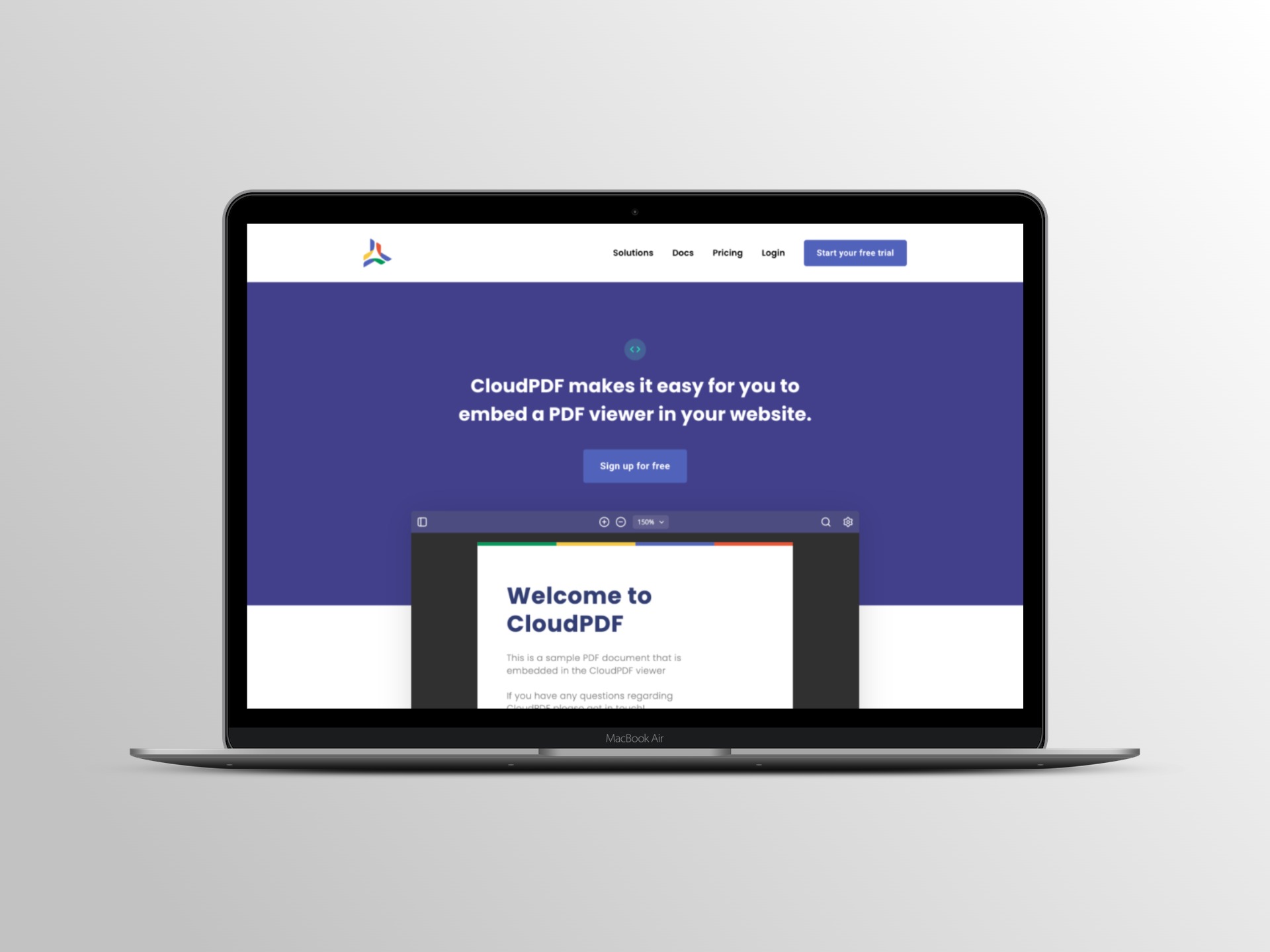 CloudPDF Landing page
