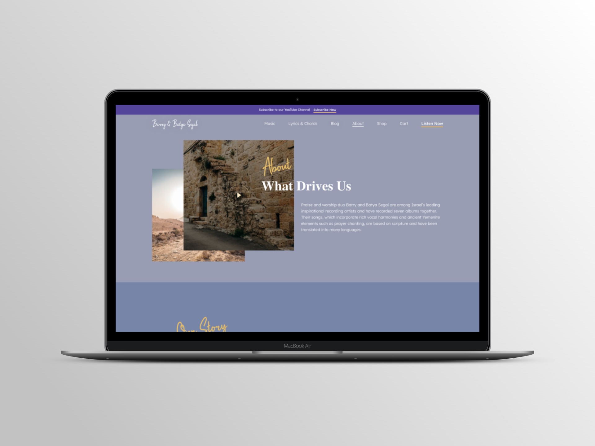 Barry & Batya Segal Music About page