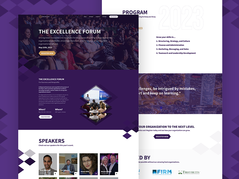 Excellence Forum Website Project