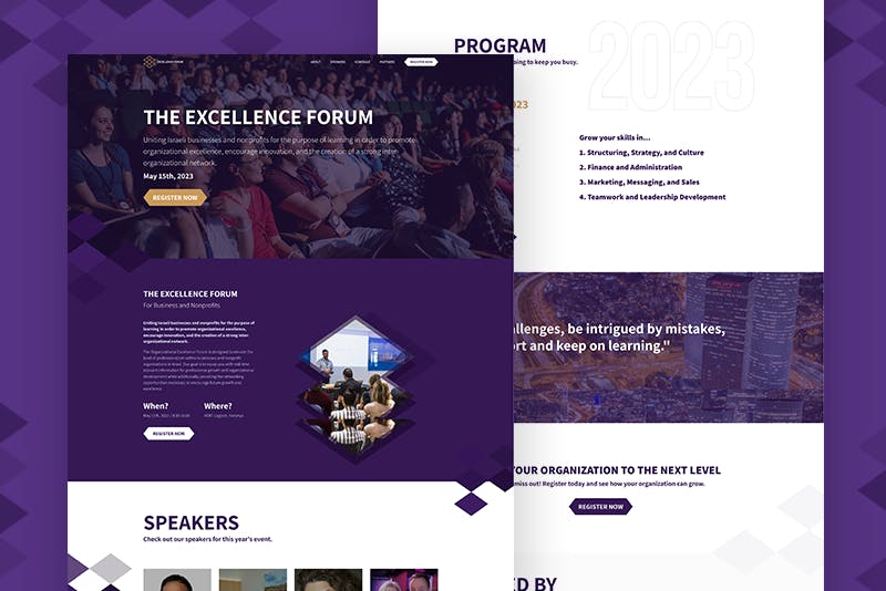 Excellence Forum Website Project