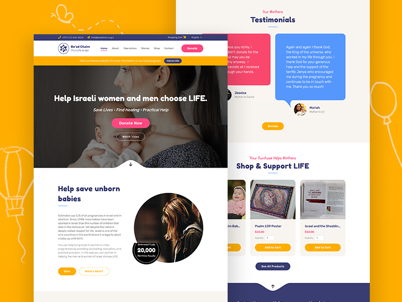 Be'ad Chaim Website Project