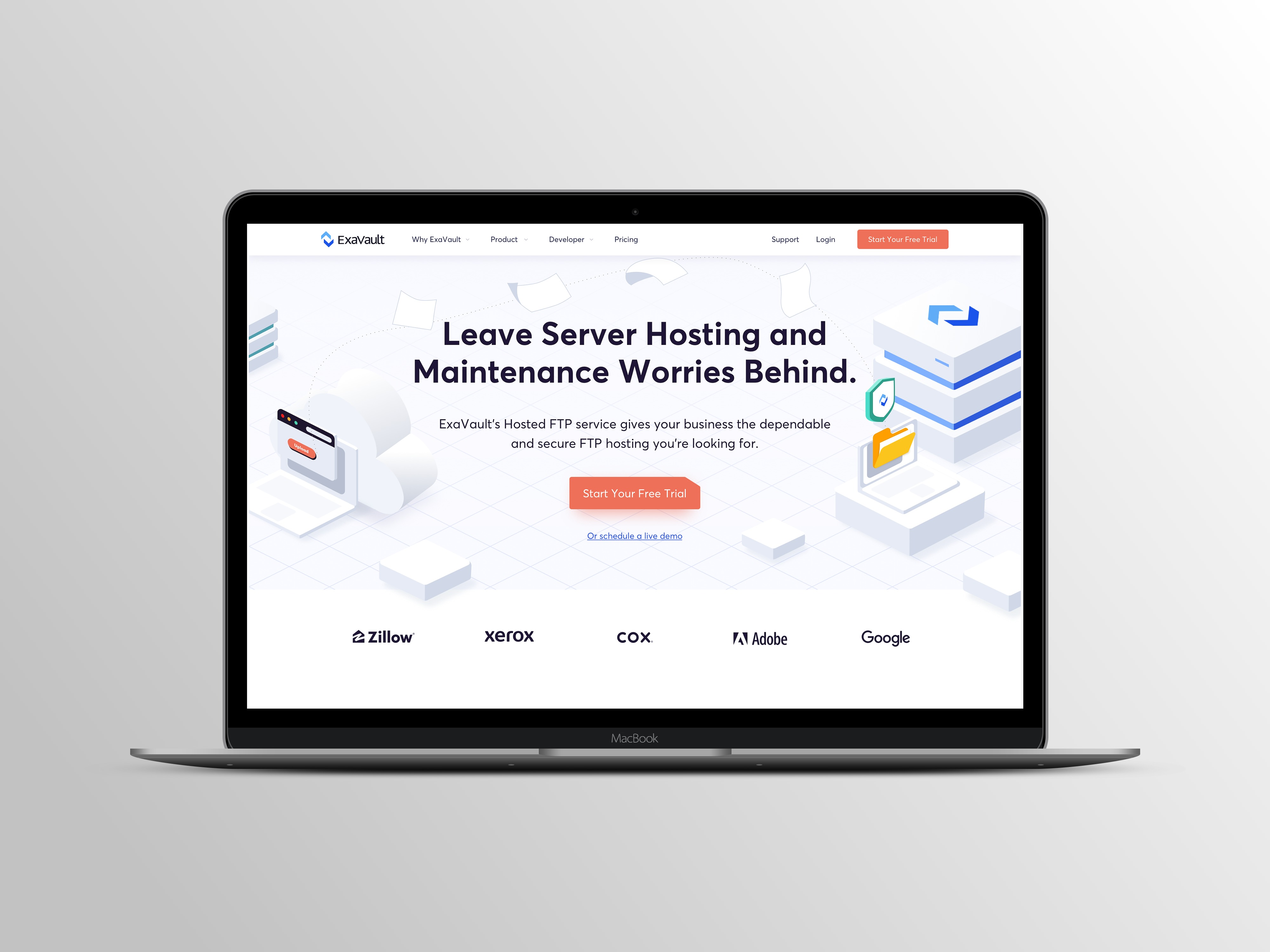 ExaVault Registration Page