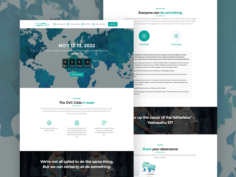 Orphan Shabbat Website Project