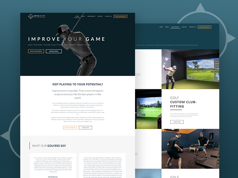 Integrity Golf Performance Website Project