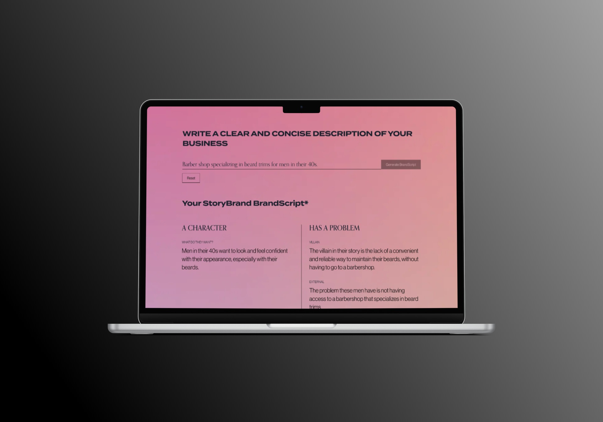 HeroGuide Generating a Script