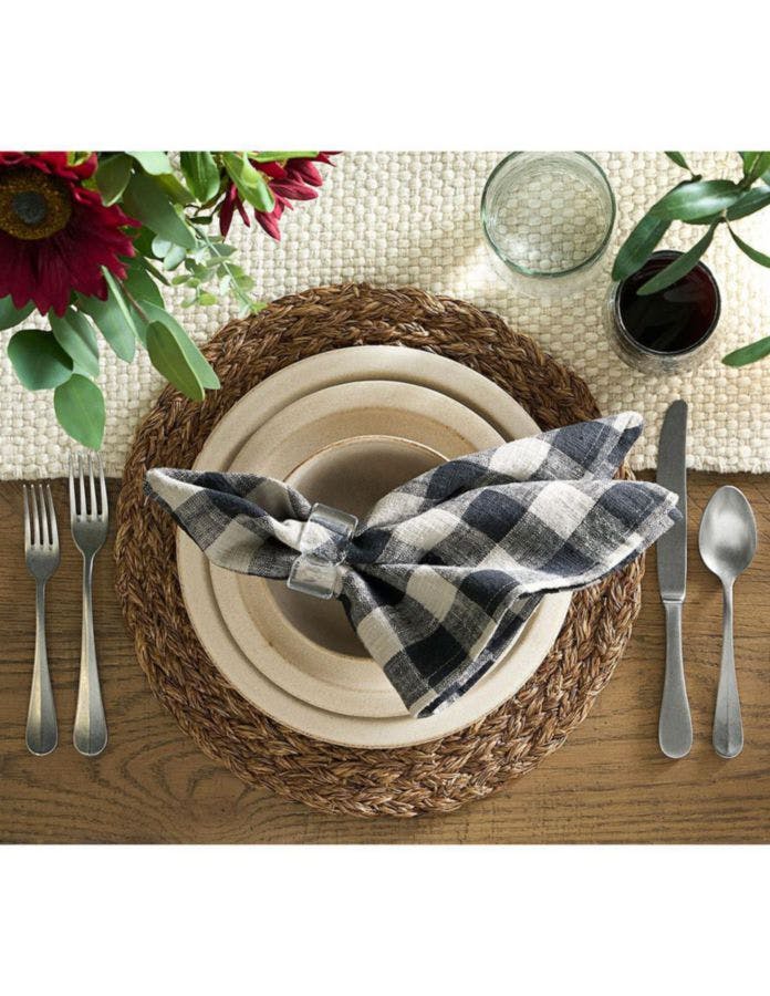 Dalton Check Yarn Napkins Set of 4