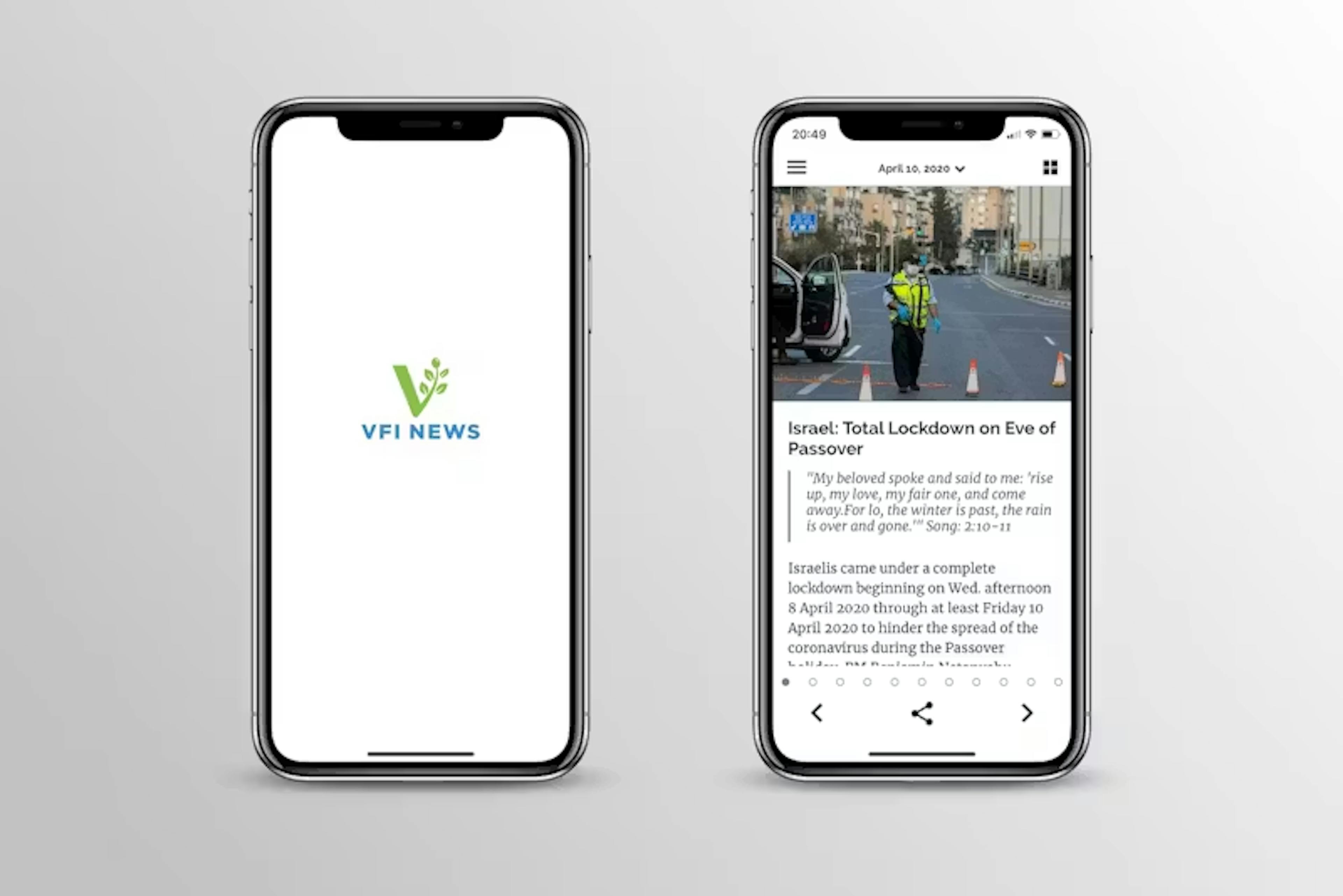 VFI News Website Project by WITH LOVE INTERNET