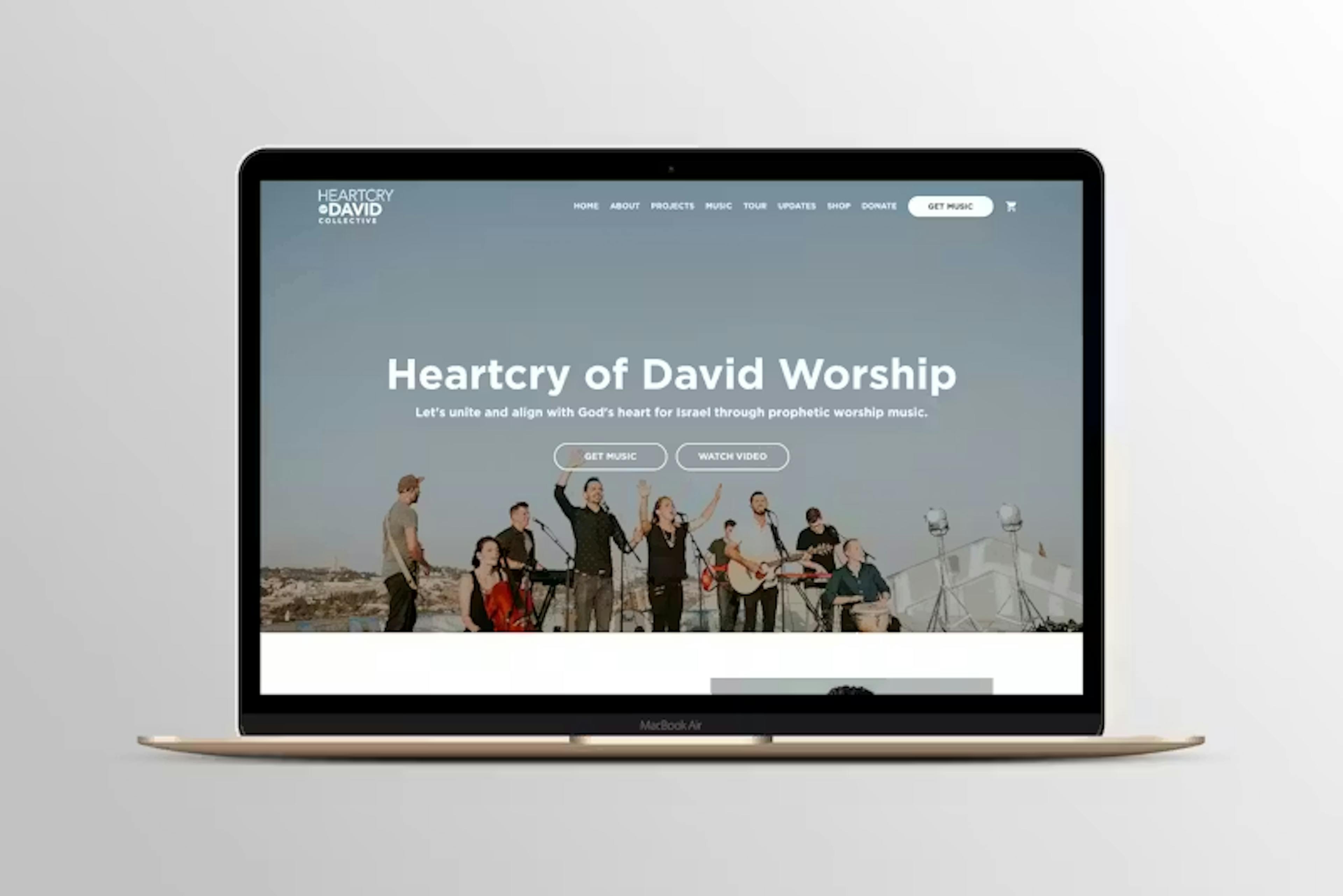 Heartcry of David Website Project by WITH LOVE INTERNET