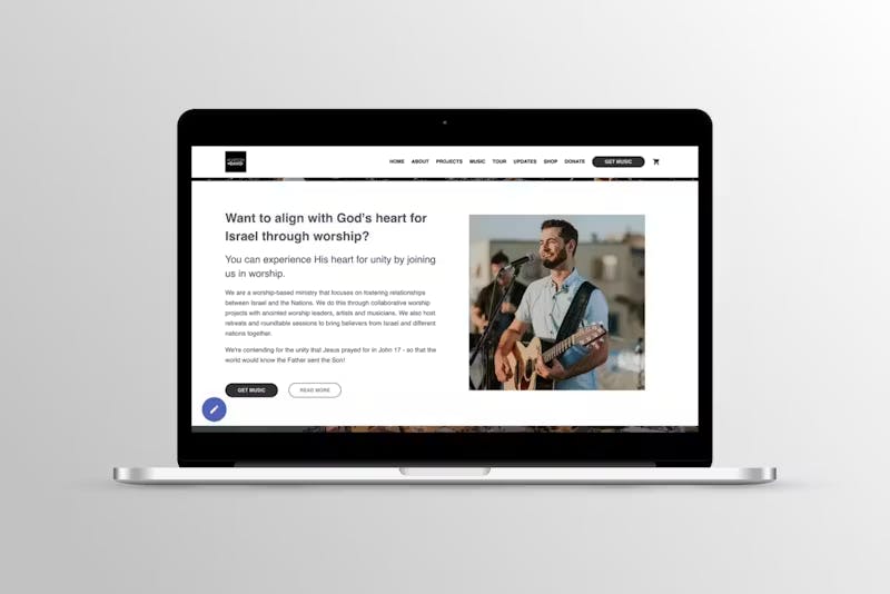 Heartcry of David Website Project by WITH LOVE INTERNET