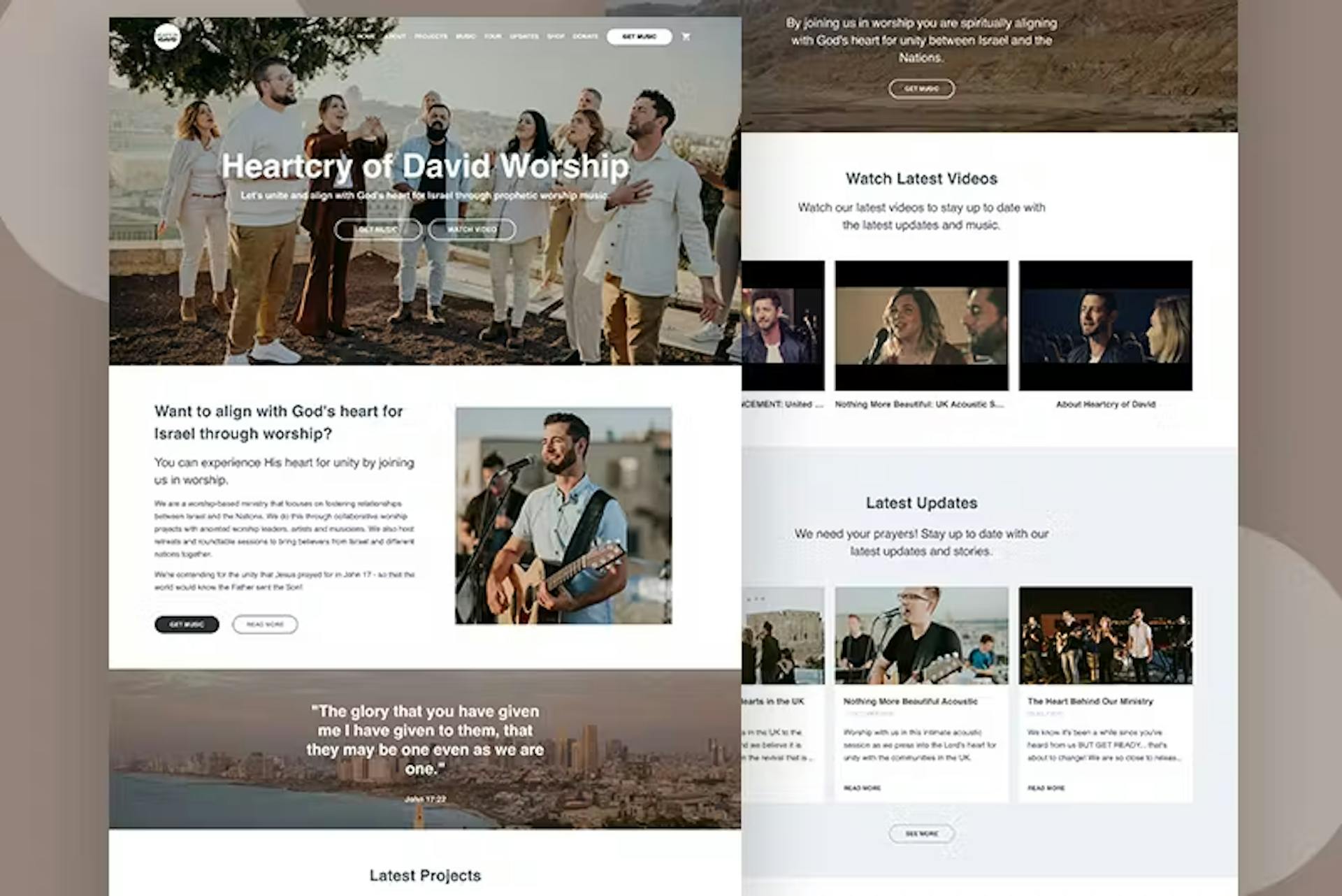 Heartcry of David Website Project by WITH LOVE INTERNET