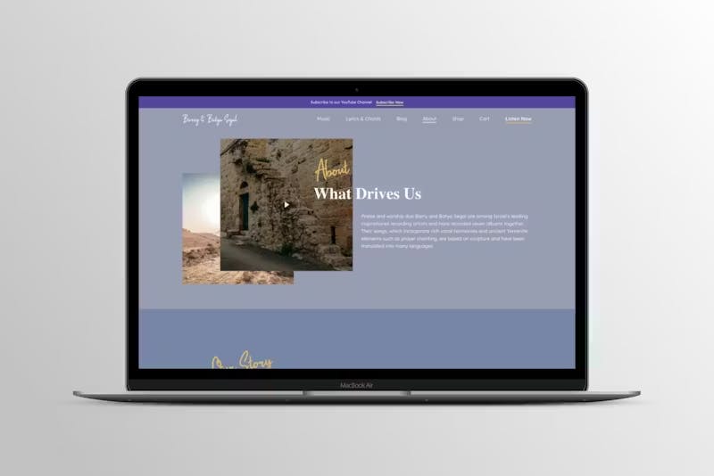 Barry & Batya Segal Music Website Project by WITH LOVE INTERNET