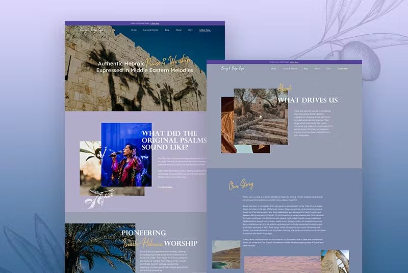 Barry & Batya Segal Music Website Project by WITH LOVE INTERNET