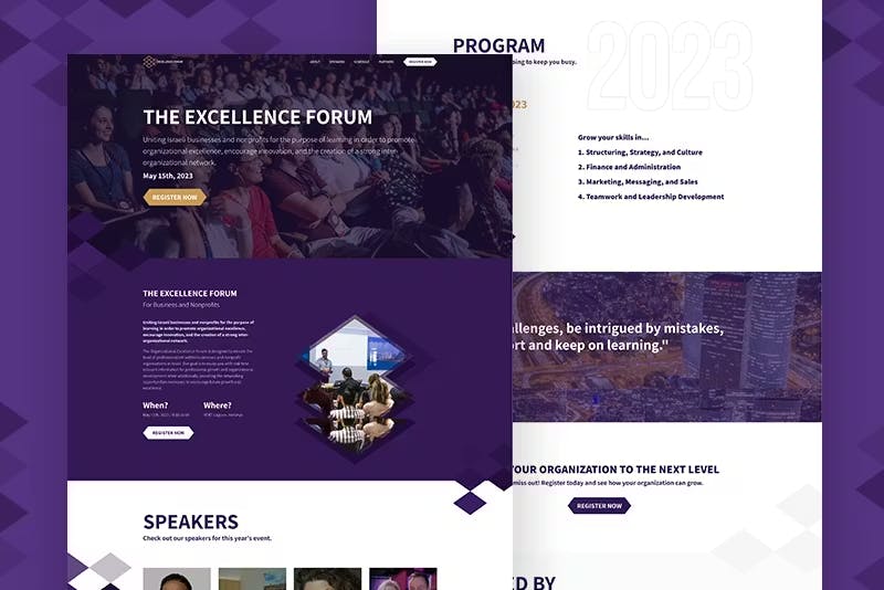 Excellence Forum Website Project by WITH LOVE INTERNET