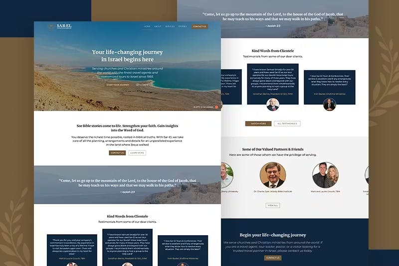 Sar-El Tours Website Project by WITH LOVE INTERNET