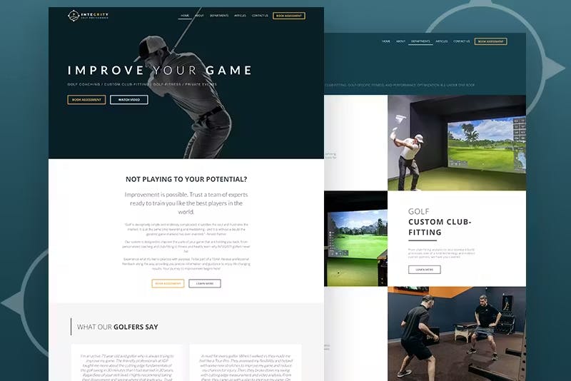 Integrity Golf Performance Website Project by WITH LOVE INTERNET