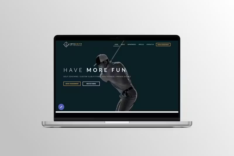 Integrity Golf Performance Website Project by WITH LOVE INTERNET