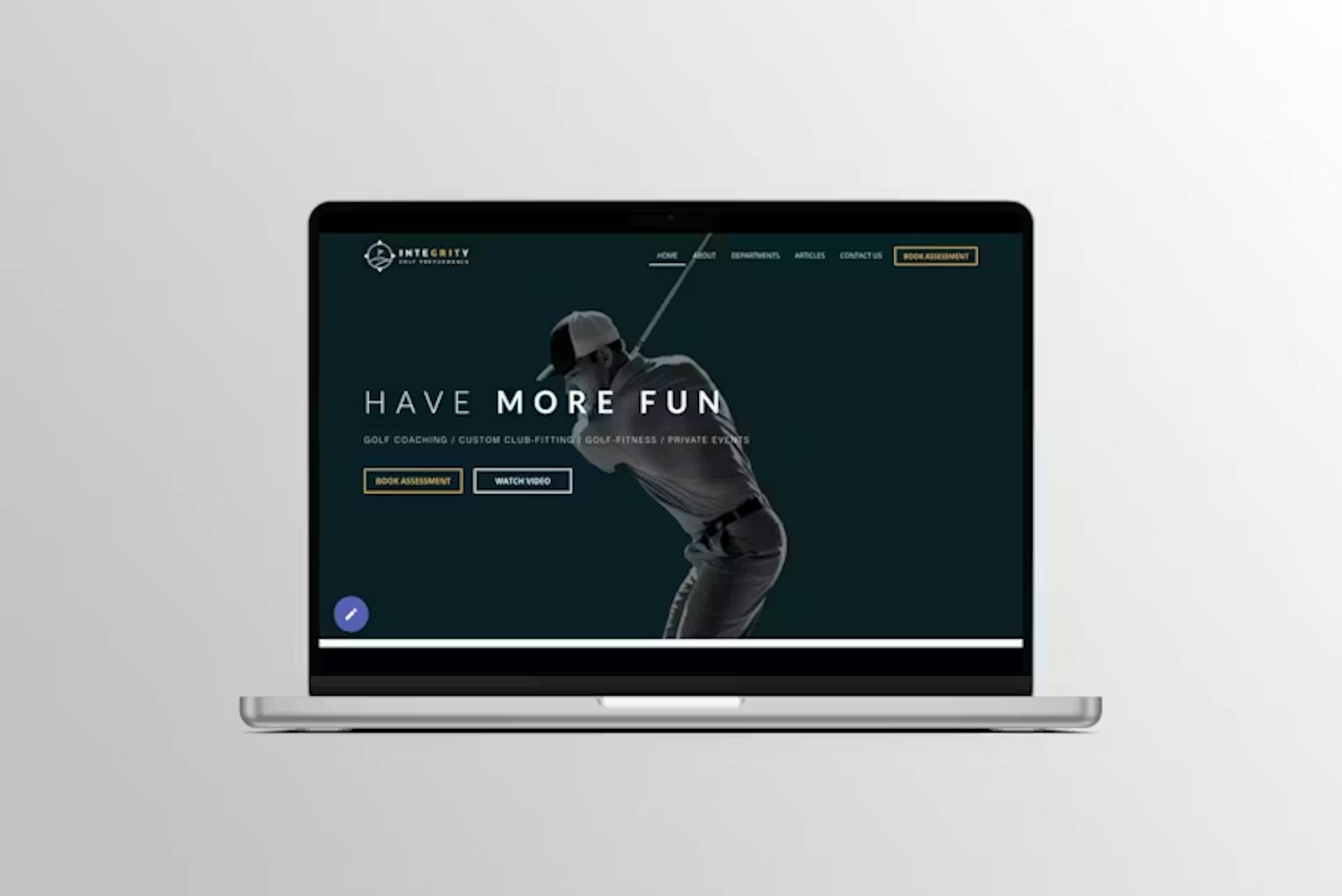 Integrity Golf Performance Website Project by WITH LOVE INTERNET