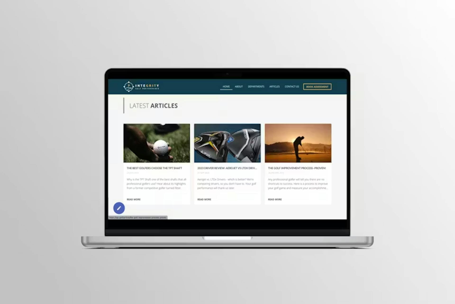 Integrity Golf Performance Website Project by WITH LOVE INTERNET