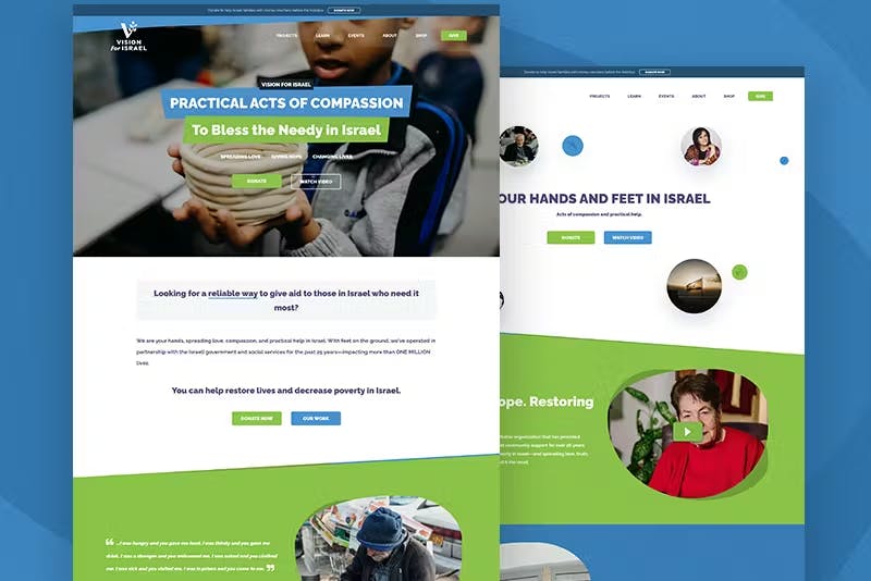Vision for Israel Website Project by WITH LOVE INTERNET