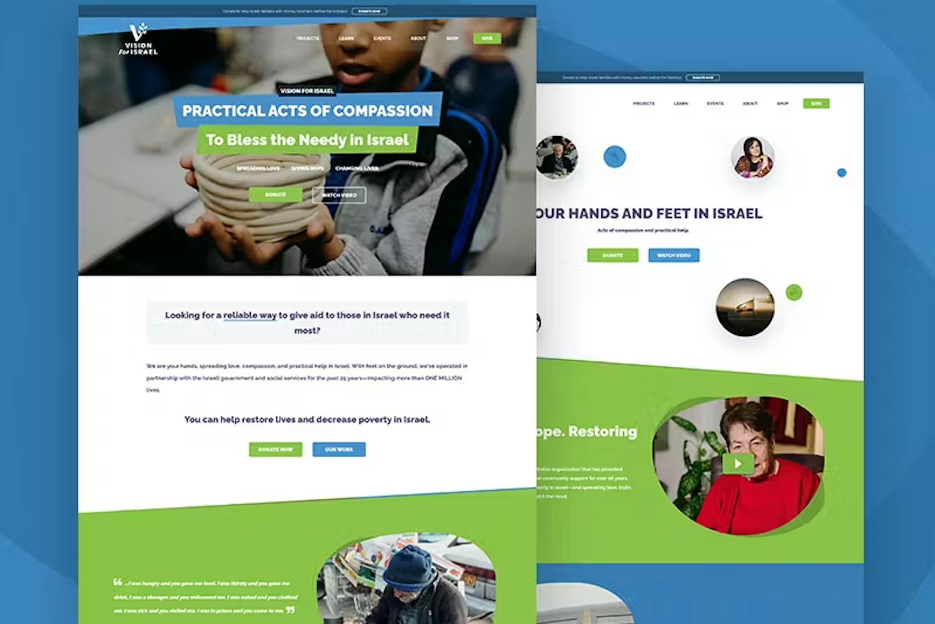 Vision for Israel Website Project by WITH LOVE INTERNET