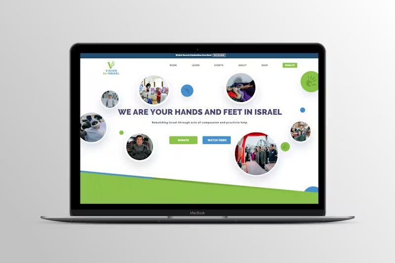 Vision for Israel Website Project by WITH LOVE INTERNET