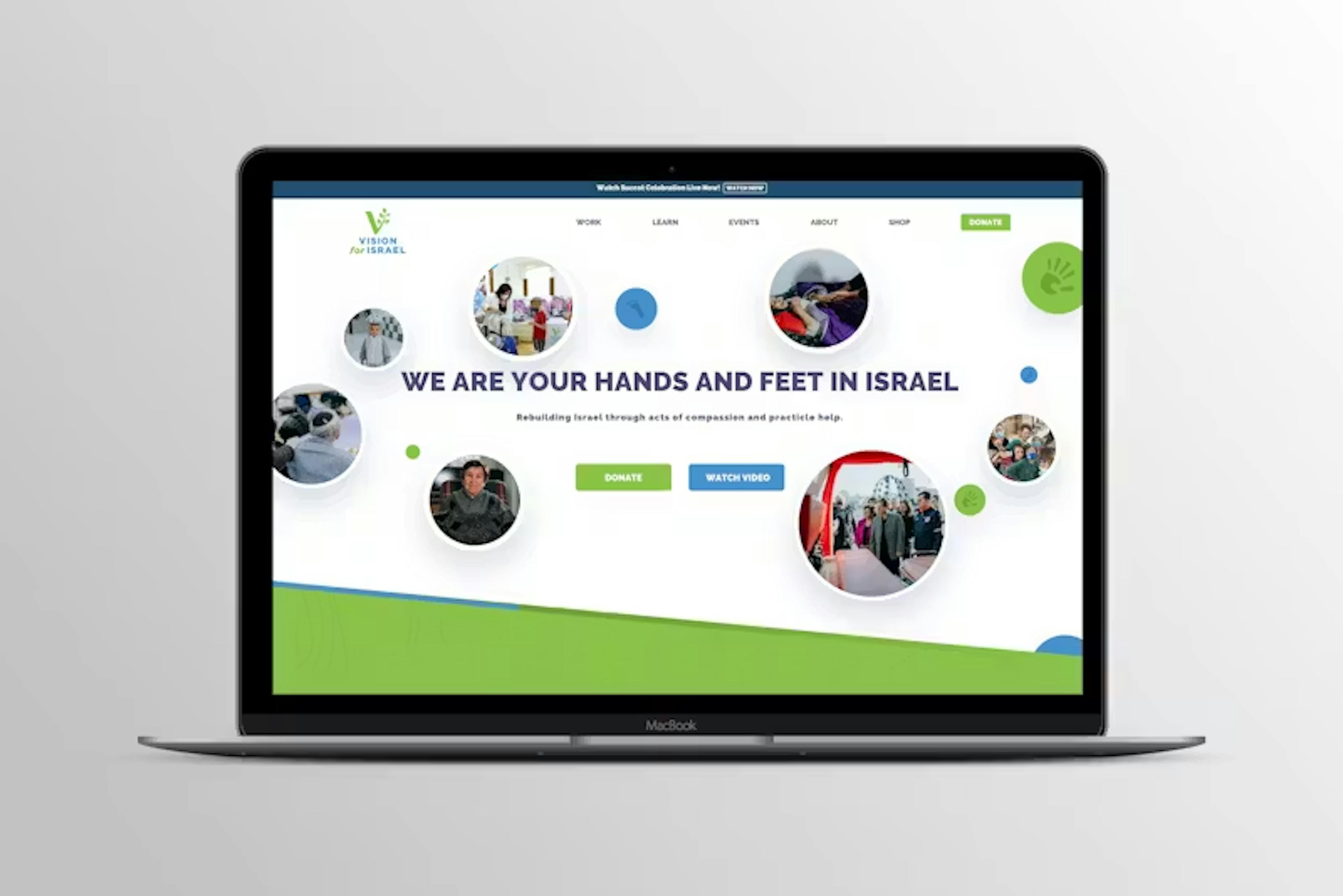 Vision for Israel Website Project by WITH LOVE INTERNET