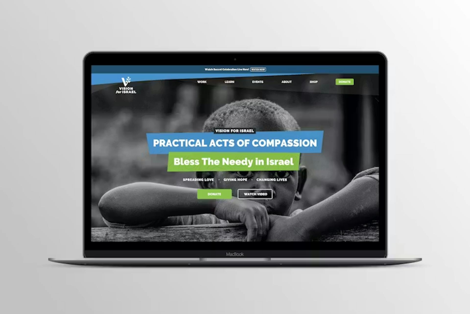 Vision for Israel Website Project by WITH LOVE INTERNET