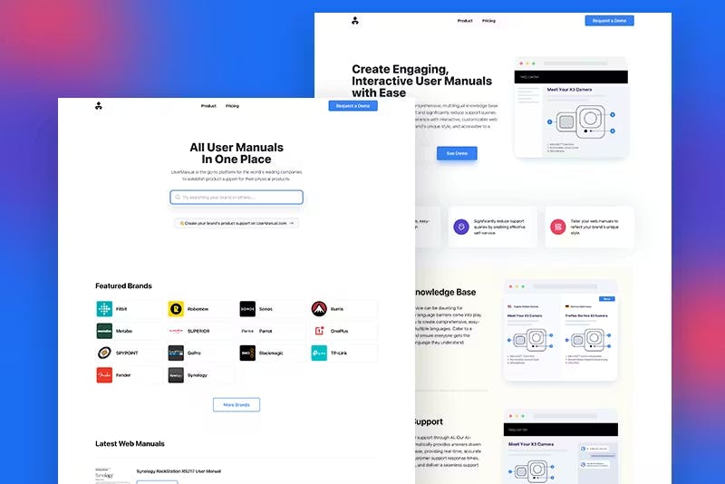 usermanual.com Website Project by WITH LOVE INTERNET