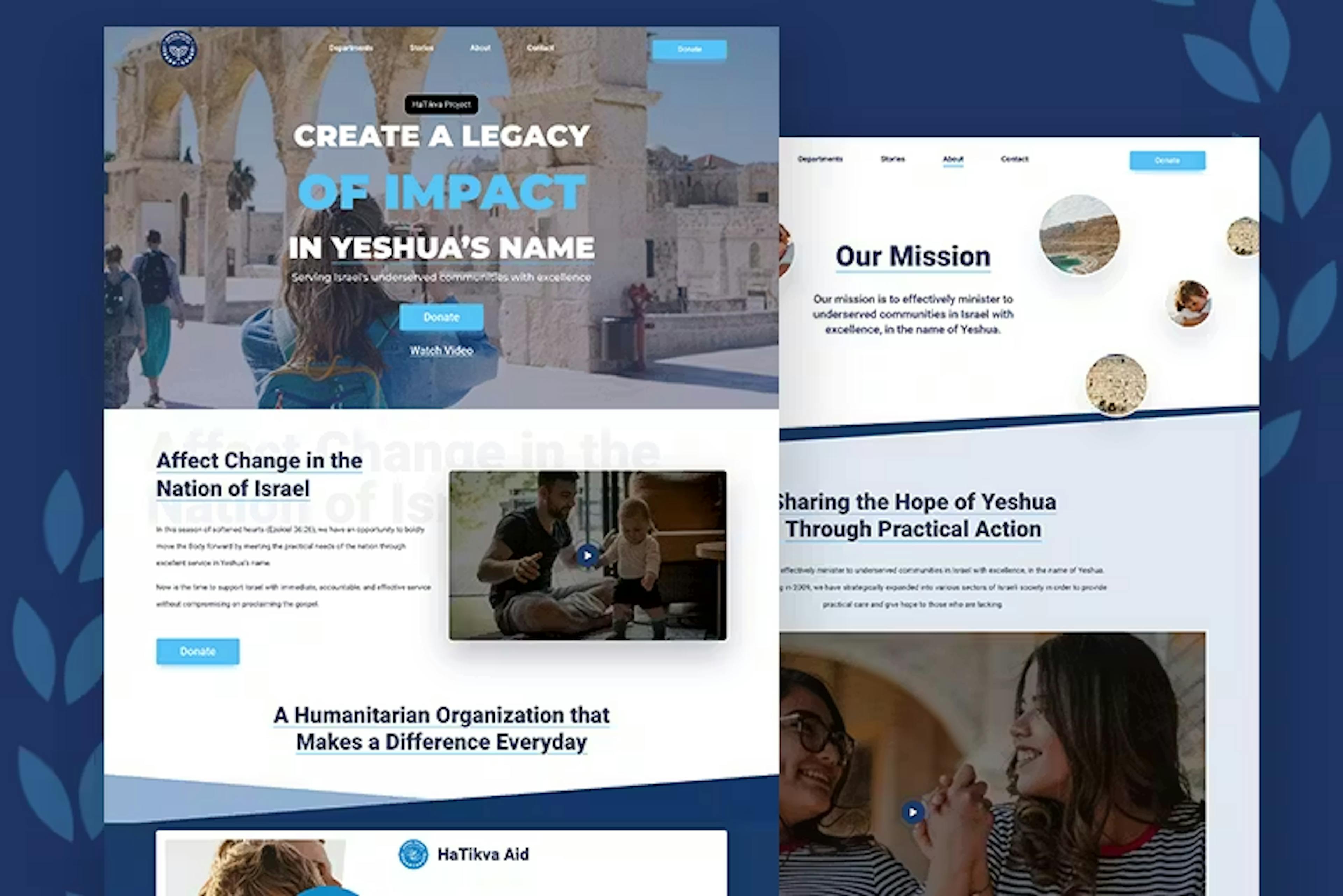 HaTikva Project Website Project by WITH LOVE INTERNET