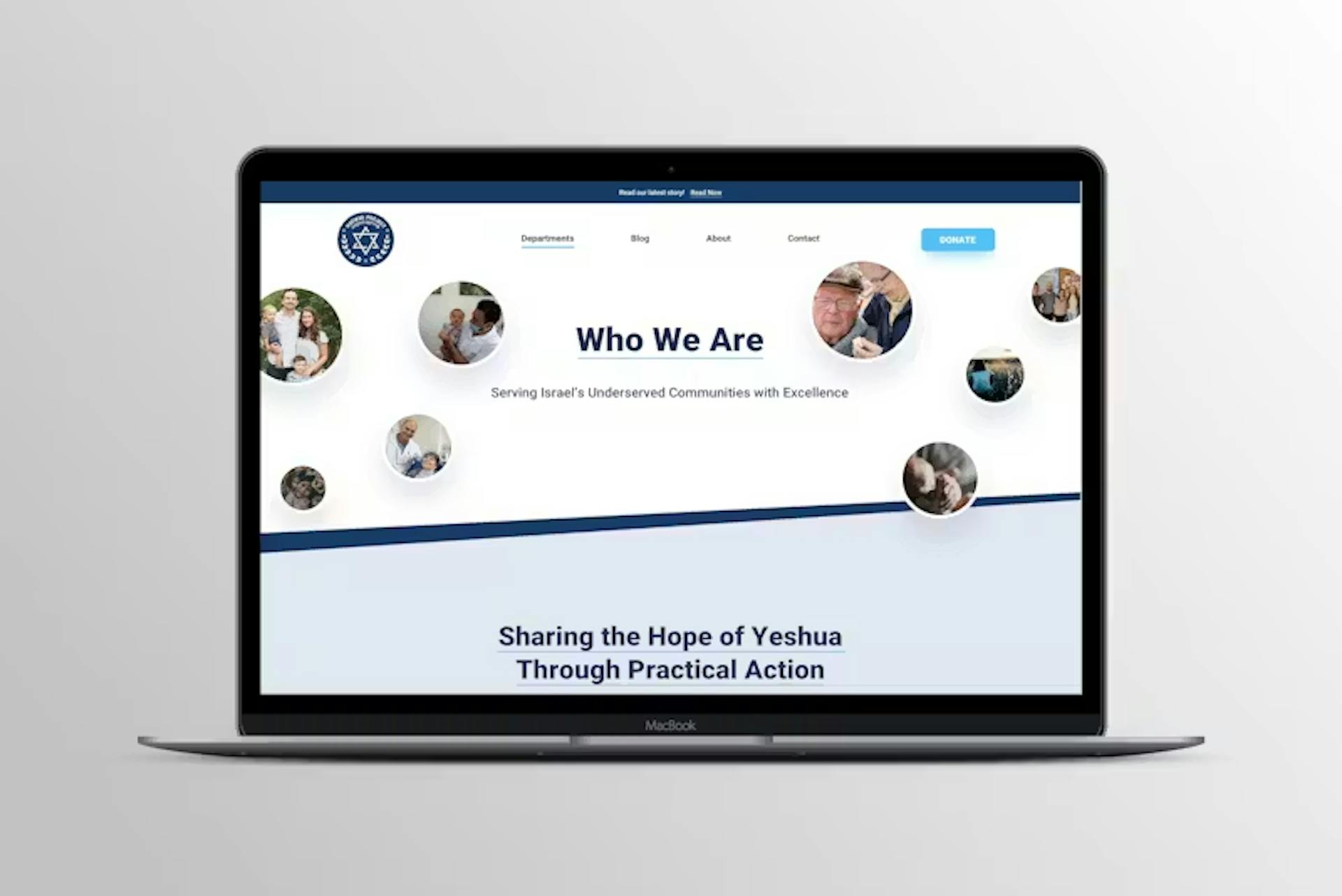 HaTikva Project Website Project by WITH LOVE INTERNET