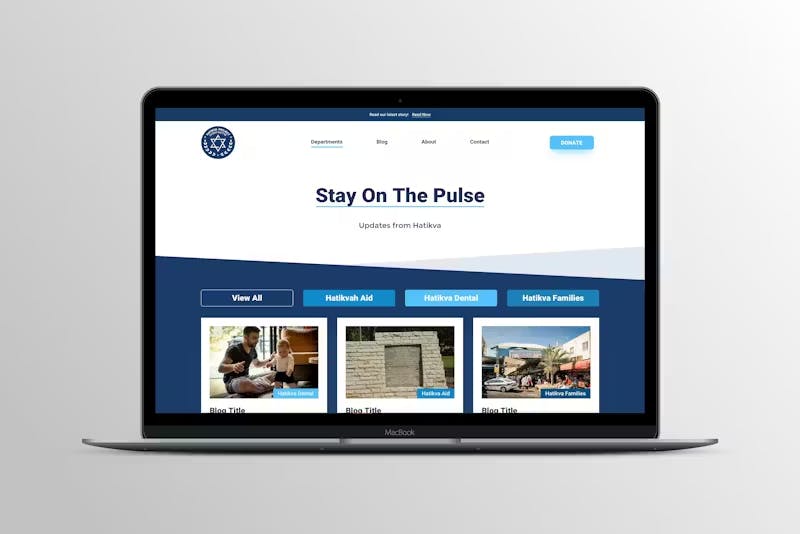 HaTikva Project Website Project by WITH LOVE INTERNET