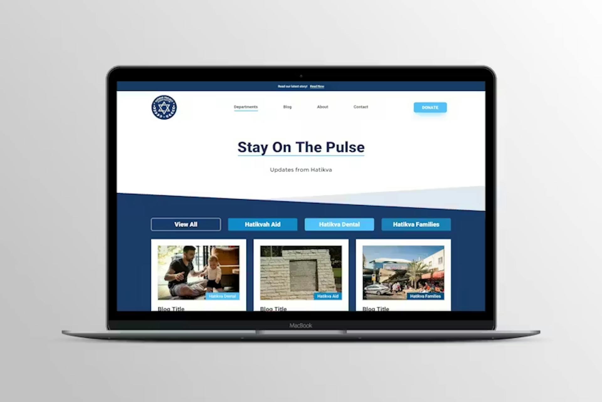 HaTikva Project Website Project by WITH LOVE INTERNET