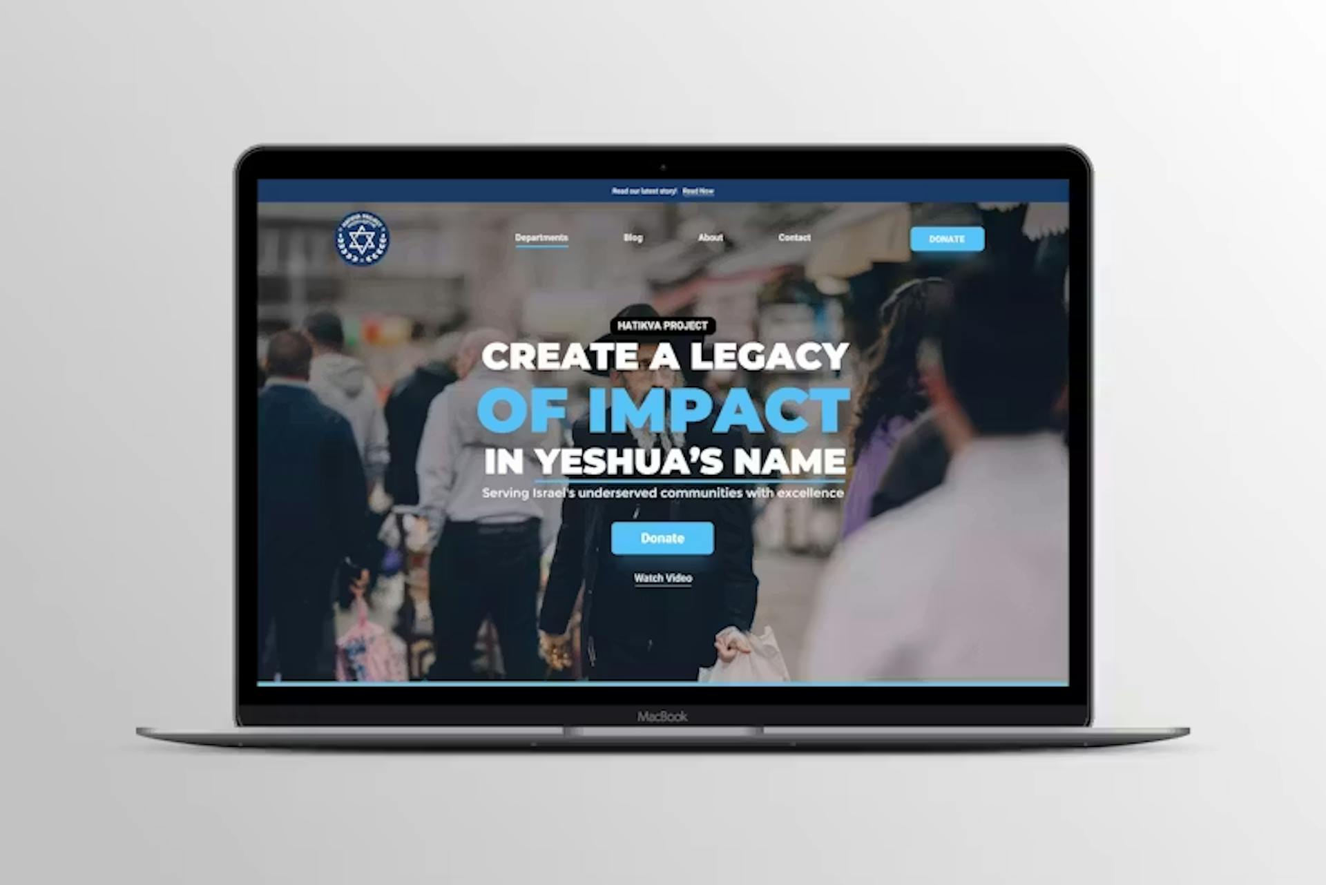 HaTikva Project Website Project by WITH LOVE INTERNET