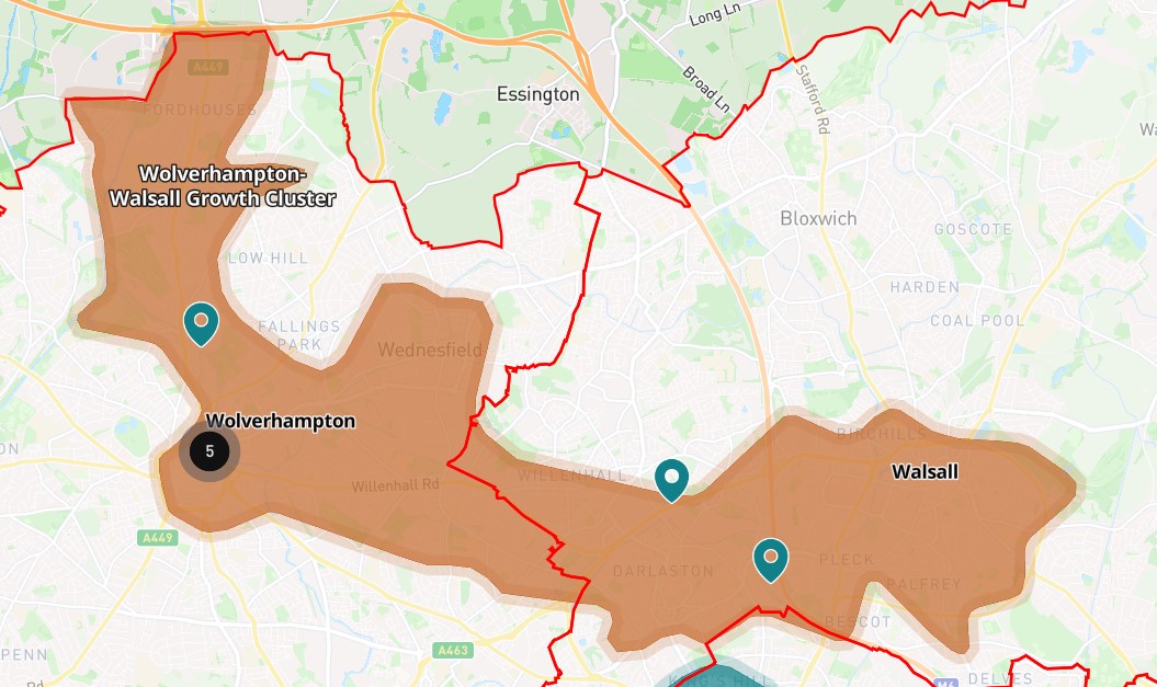 Site Selection WM: West Midlands Real Estate Development Map