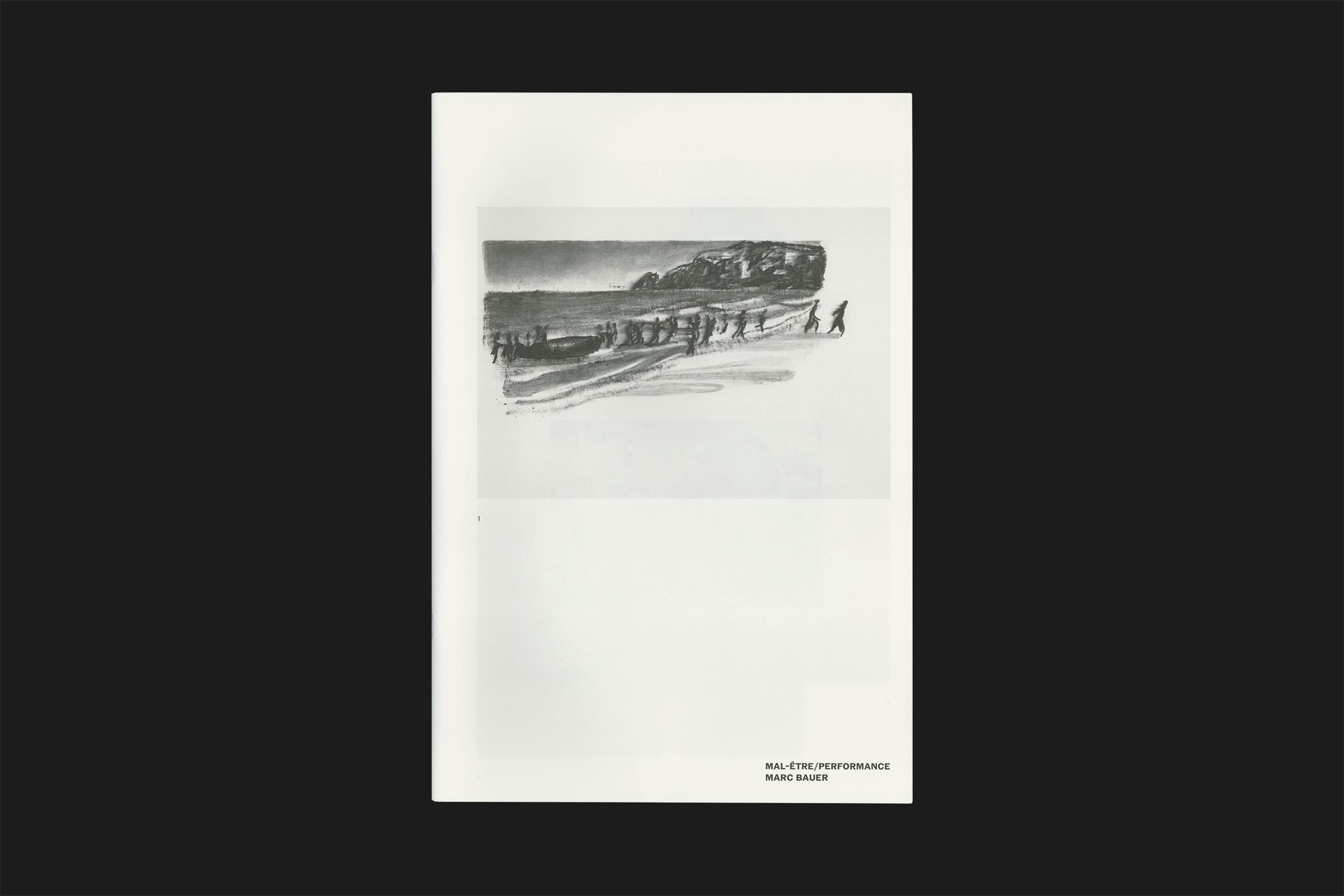 Drawing Room, London, Marc Bauer, Mal-Être/Performance, Publication, Graphic Design by Wolfe Hall