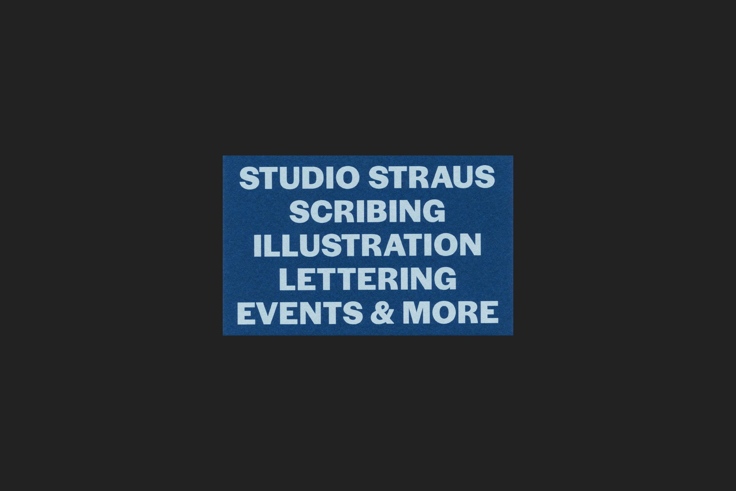 Studio Straus, Identity, Design by Wolfe Hall