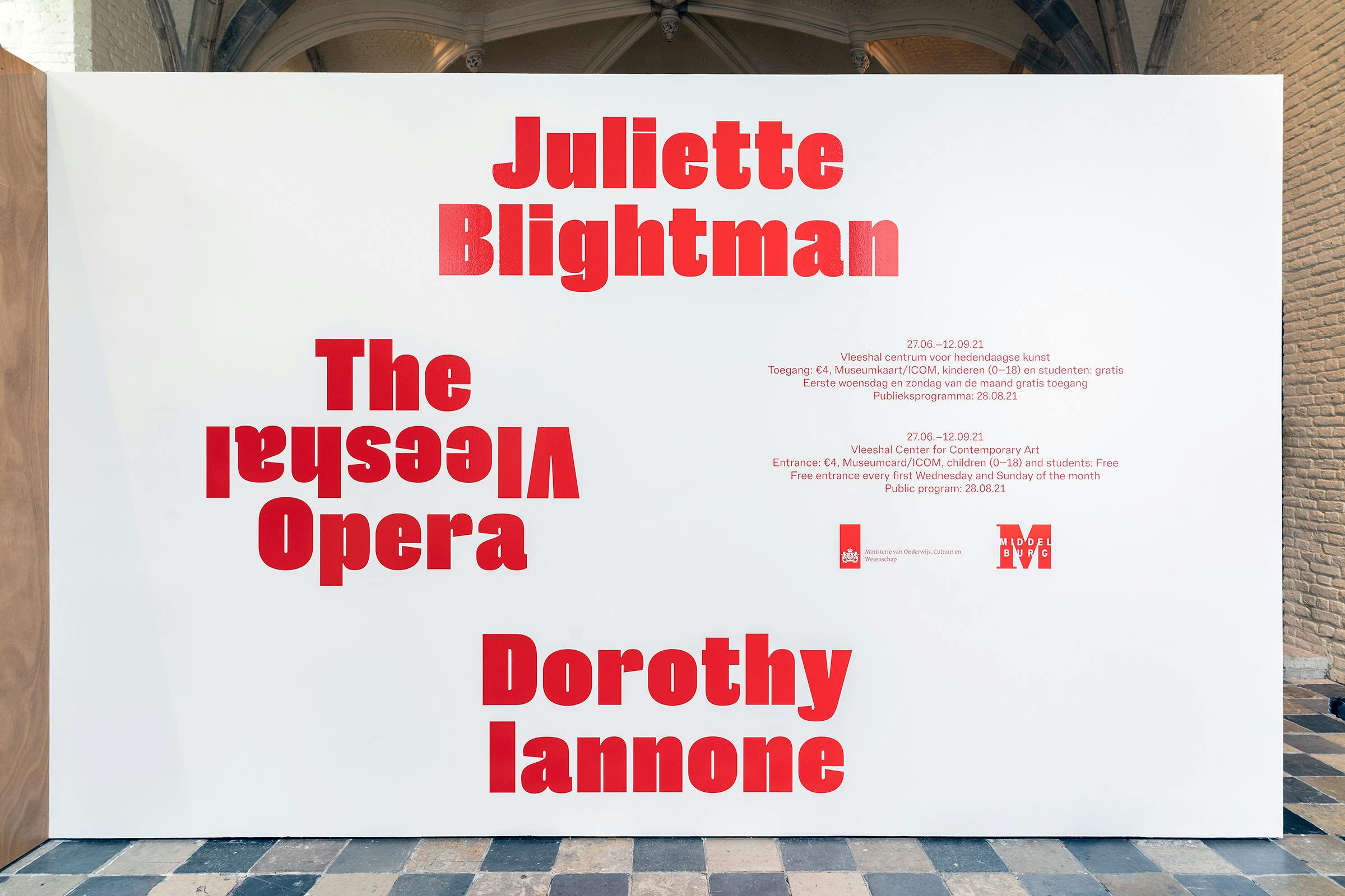 The Vleeshal Opera, Exhibition, Wolfe Hall, Graphic Design by Wolfe Hall