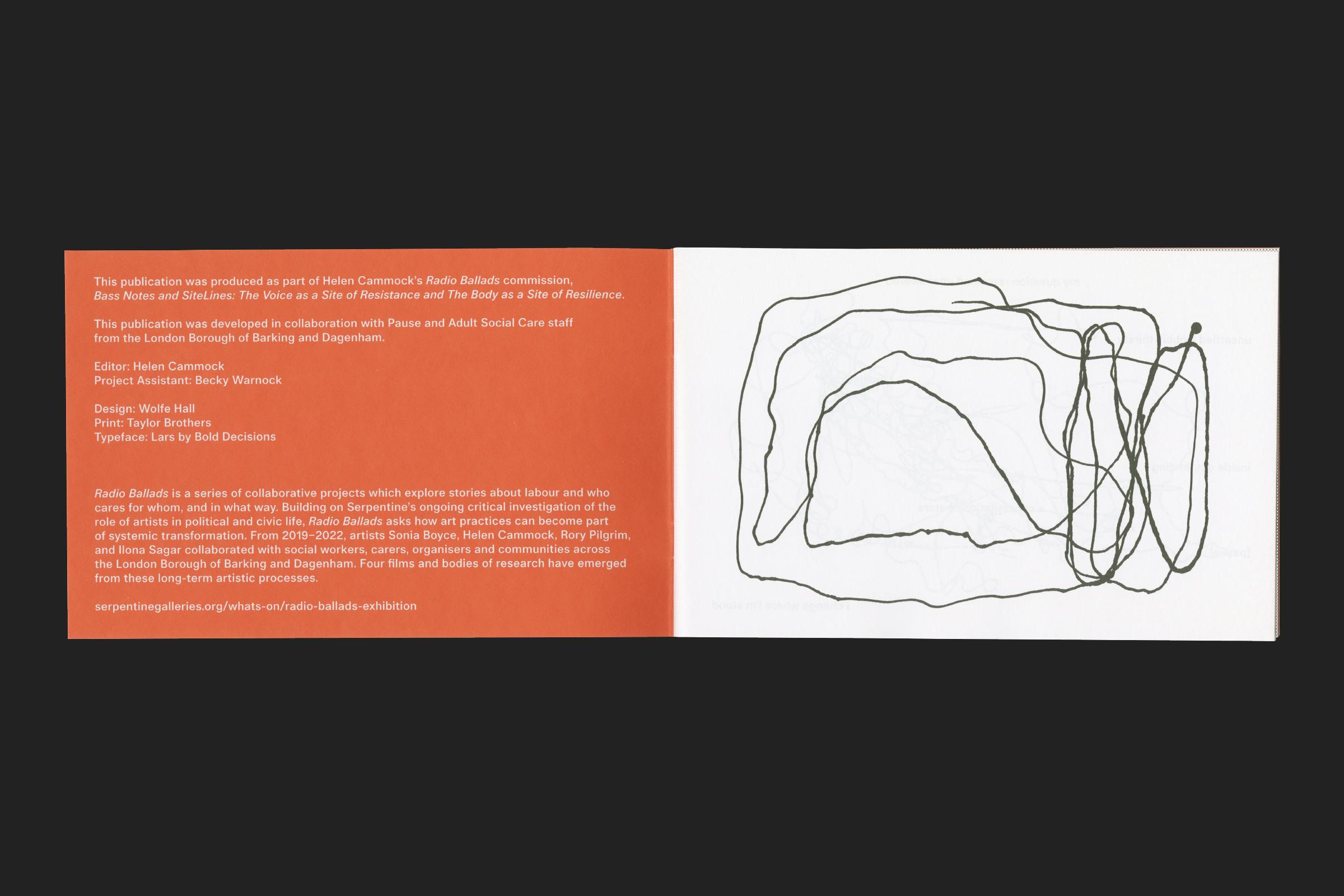 Serpentine Galleries, Helen Cammock, Bass Notes and SiteLines, Print, Graphic Design by Wolfe Hall