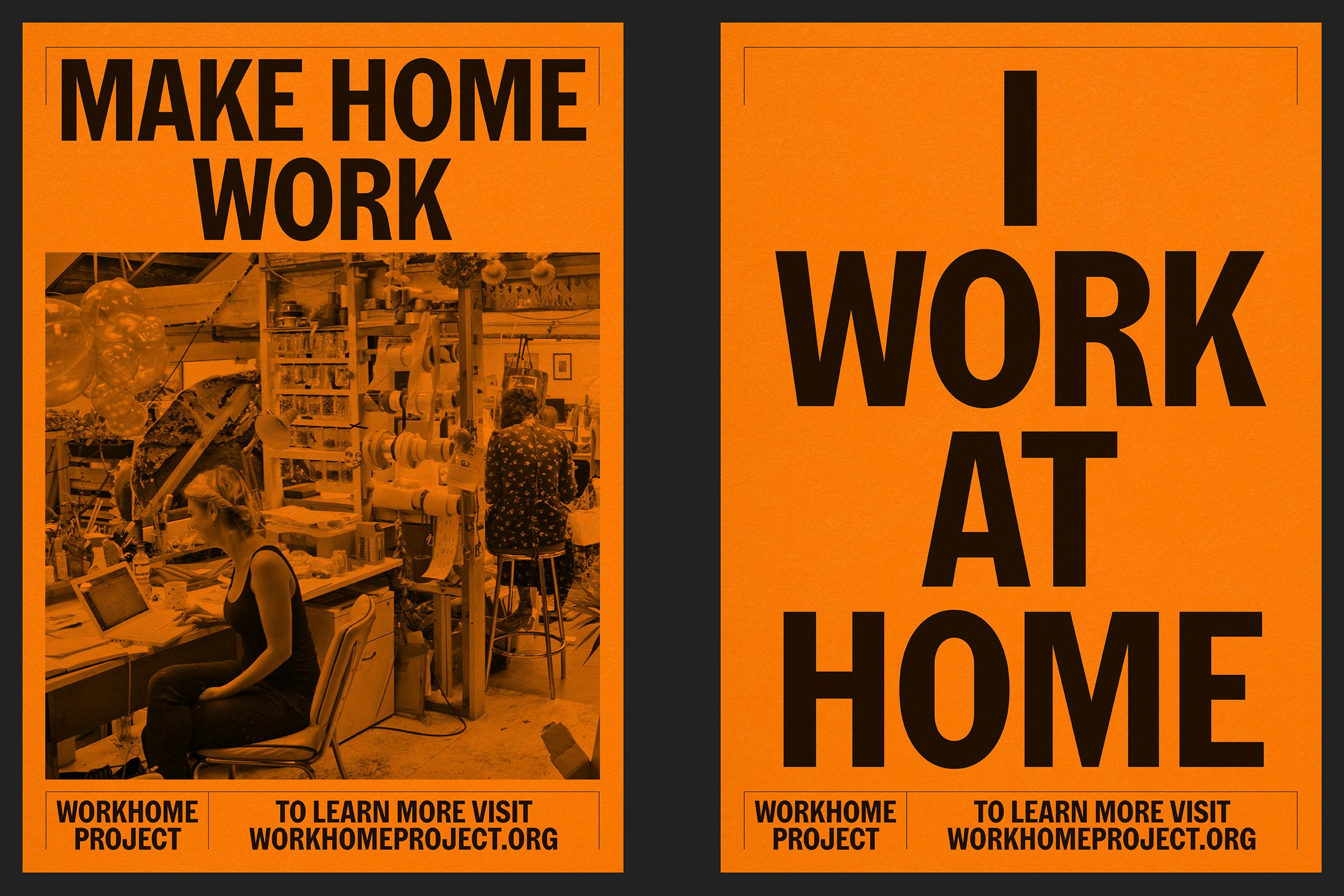 Workhome Project, identity, Graphic Design by Wolfe Hall