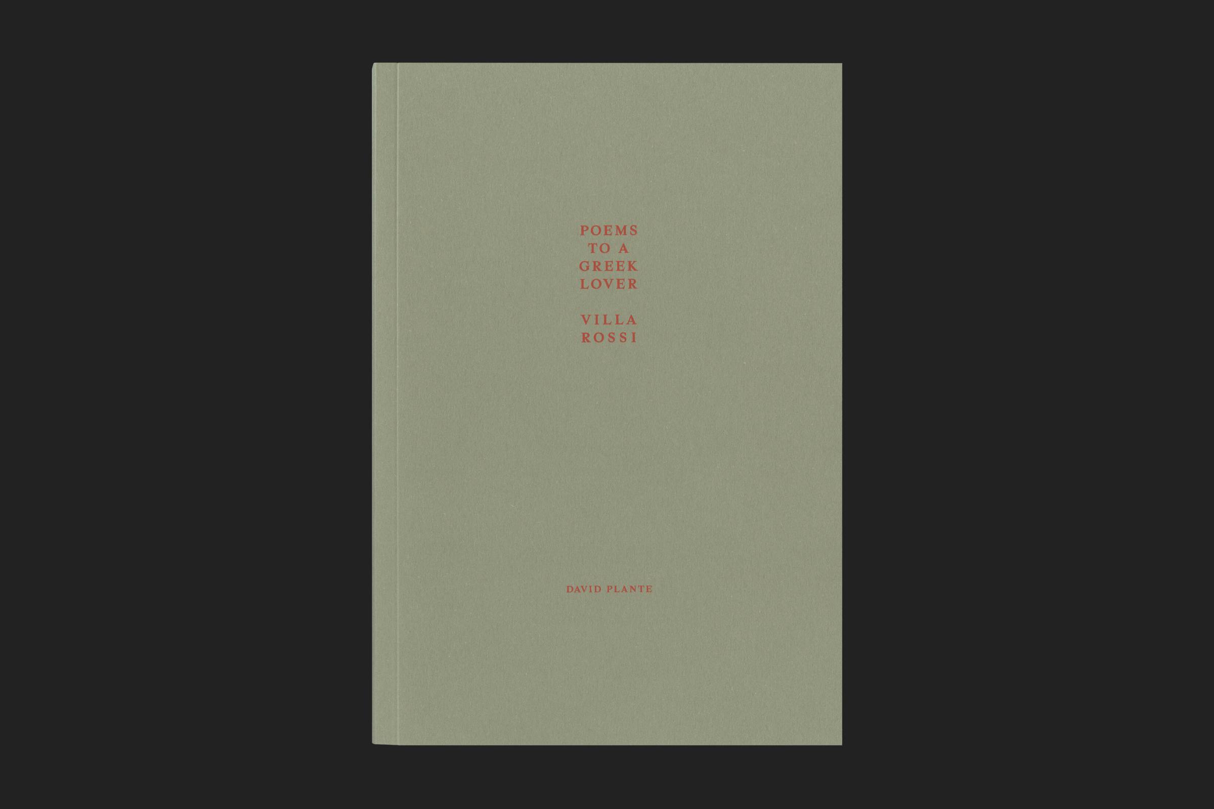 Compagnia, David Plante, Poems to a Greek Lover, Design by Wolfe Hall