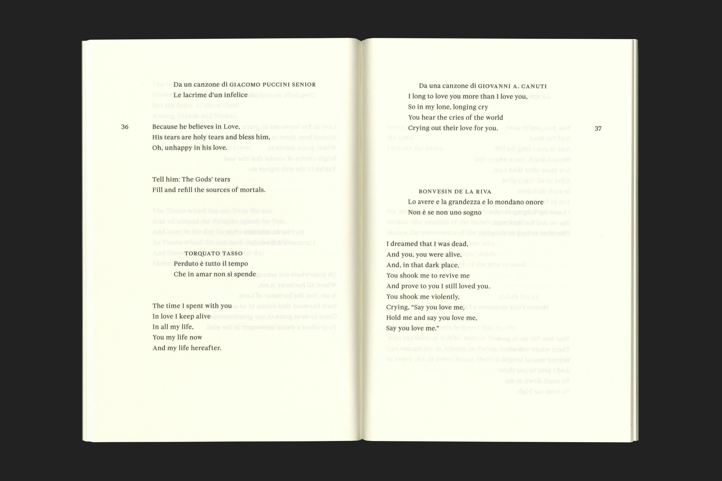 Compagnia, David Plante, Poems to a Greek Lover, Design by Wolfe Hall