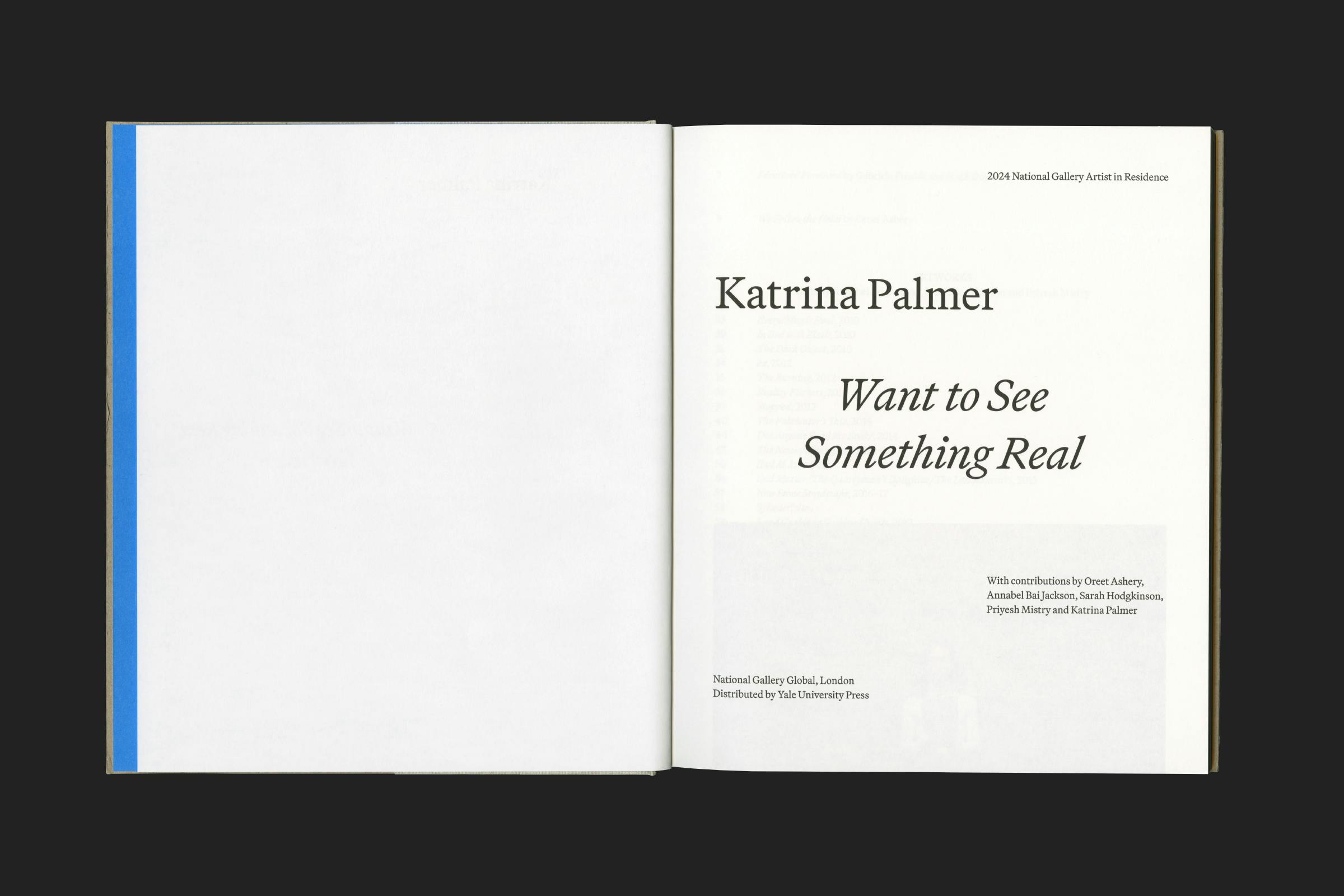 Katrina Palmer, Want to See Something Real, National Gallery, Design by Wolfe Hall