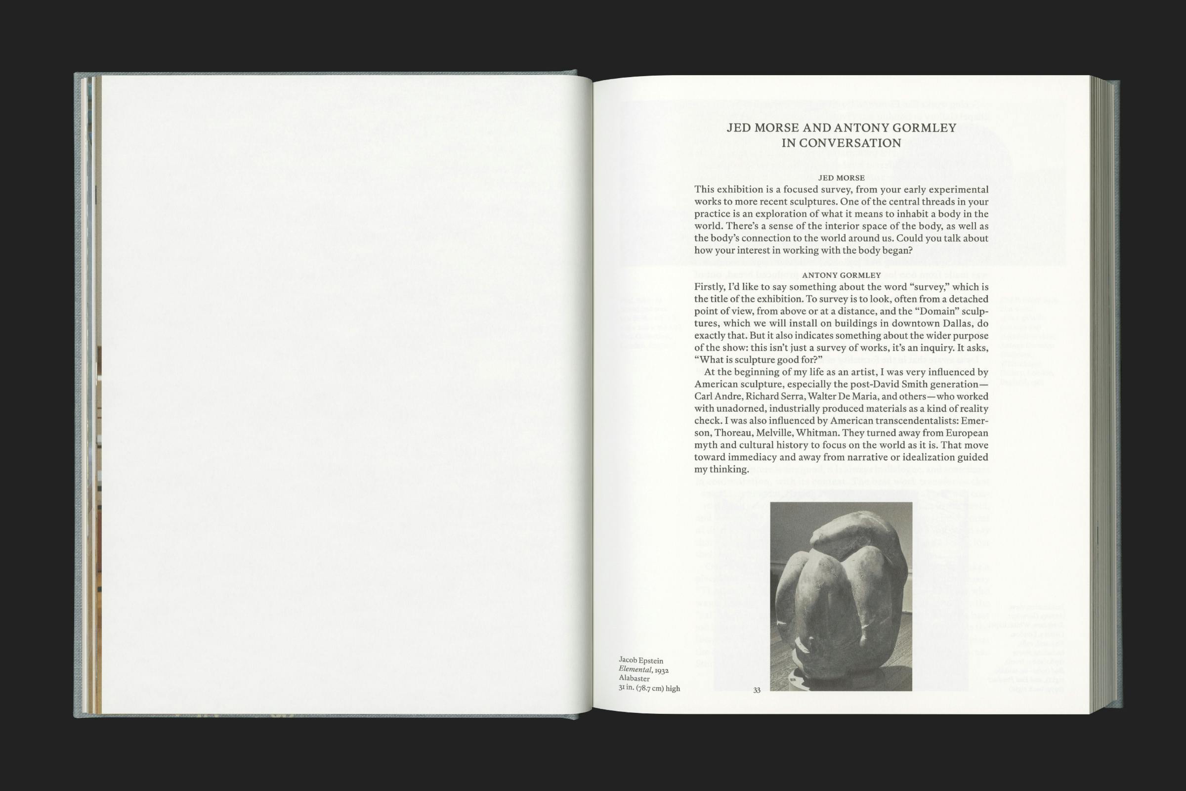 Antony Gormley, Sculpture, Survey, Design by Wolfe Hall